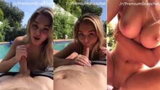 Heidi gris: snapchat: follando por la piscina vídeo Leaked