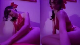 Takaidesu Leaked Red Latex Desnudo Vídeo