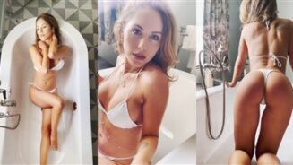 Britney Palmer desnuda blanco bikini burlas vídeo Leaked