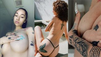 Bhad Bhabie tiene un striptease sexy, y ella toma fotos y videos de desnudos