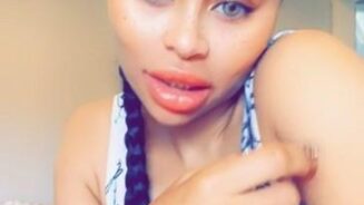 Blac Chyna sexy traje de baño selfie vídeo Leaked