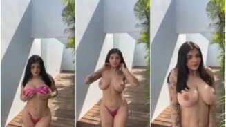 Karely Ruiz desnuda bikini público vídeo porno