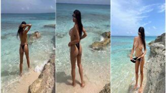 Mia Khalifa Topless  En la playa de Leaked