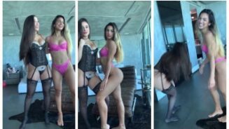 Angie Varona: Onlyfans Sexy lencería sesión de fotos Video Porno