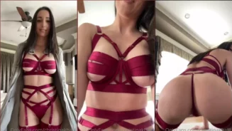 Christina Khalil expuesta en el pezón y el ano en un vídeo filtrado de OnlyFans