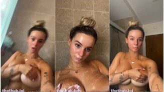 Kaitlyn Krems desnuda en la ducha: Onlyfans Video Leaks