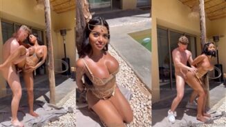 Nurshath Dulal cinta de sexo junto a la piscina