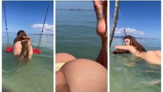 Wbery fanly teasign en la playa vídeo: porno Leaked