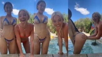 Charlotte aparca juego de desnudos en la piscina Hannahmarblesx