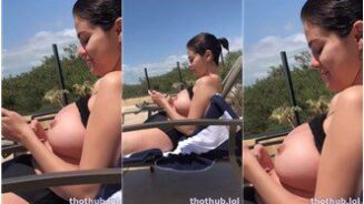 Selena Gomez desnuda pechos cerrar