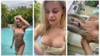 Blondiekayyx Piscina 'Masturbación' Video Leaked a Onlyfans