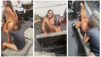 Bryce Adams desnuda trío en el gimnasio, leaked vídeo