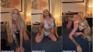 Iggy Azalea desnuda leaks, ver a través de lencería blanca pura