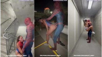 Ashley aoky spiderman sextape porno vídeo