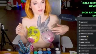 Amouranth Jerkmate - desnuda tetas Livestream Video