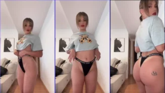 Carolina, la cazadora, aparece sin ropa en un video que dio a conocer a los fanáticos