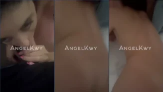 Angel KWY monta un espectáculo en la cama con su pareja