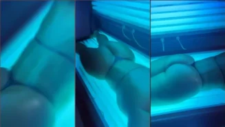 Cléo Silva mostrando todo tras broncearse