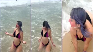 Bela Belinha luciendo toda su sensualidad en mar abierto