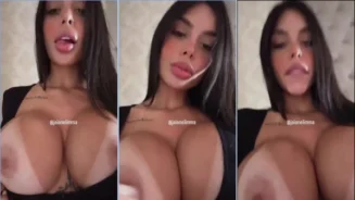 Jaiane Limma, sensual influencer luciendo sus grandes pechos