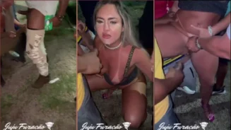 Juju Furacão es visto teniendo sexo con seis chicos al aire libre