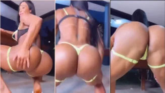 Gracyanne Barbosa fue pillada con las bragas metidas en el coño