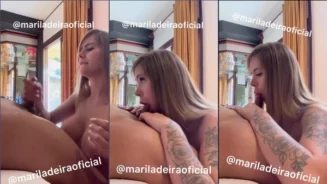 Mariana Ladeira se masturba mientras realiza sexo oral a la mujer morena