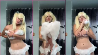 Megnutt02 muestra su cuerpo en un video de lencería con temática de cosplay, con un toque sensual y sugerente