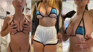 Tira de ducha de Christina Khalil Bikini Onlyfans Video Leaked