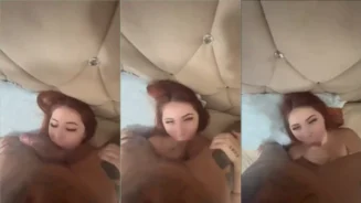 Ruivinha poniendo los ojos en blanco mientras él respiraba al miembro del Negão en el sitio porno loco