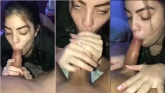 Estudiante que fue expuesta por su exnovio terminó en internet dando una mamada muy lasciva