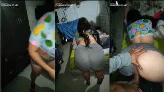 Culo de pobreza teniendo buen sexo en su coño